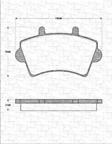 Комплект тормозных колодок MAGNETI MARELLI 363702161222