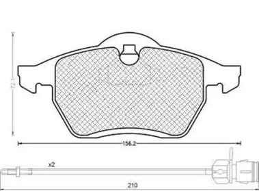 Комплект тормозных колодок MAGNETI MARELLI 430216170311