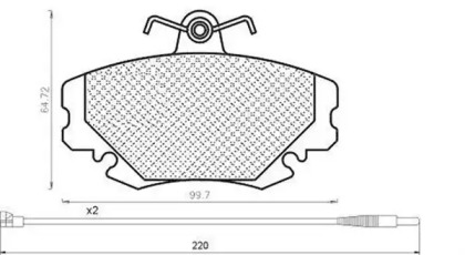 Комплект тормозных колодок MAGNETI MARELLI 430216171182