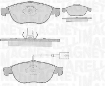 Комплект тормозных колодок MAGNETI MARELLI 363916060108