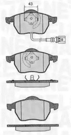 Комплект тормозных колодок MAGNETI MARELLI 363916060136