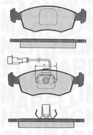 Комплект тормозных колодок MAGNETI MARELLI 363916060232