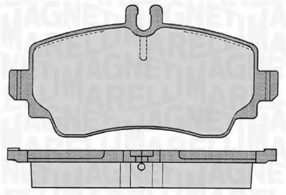 Комплект тормозных колодок MAGNETI MARELLI 363916060301