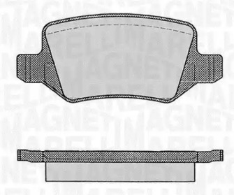 Комплект тормозных колодок MAGNETI MARELLI 363916060308