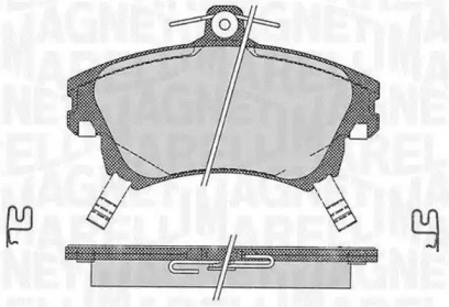 Комплект тормозных колодок MAGNETI MARELLI 363916060335