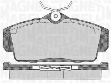 Комплект тормозных колодок MAGNETI MARELLI 363916060344