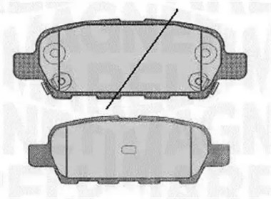 Комплект тормозных колодок MAGNETI MARELLI 363916060350