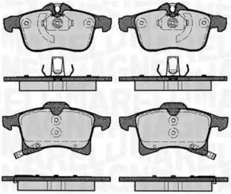 Комплект тормозных колодок MAGNETI MARELLI 363916060364