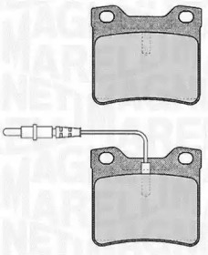 Комплект тормозных колодок MAGNETI MARELLI 363916060375