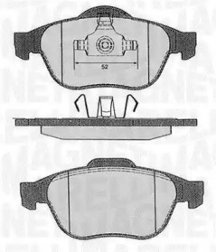 Комплект тормозных колодок MAGNETI MARELLI 363916060383