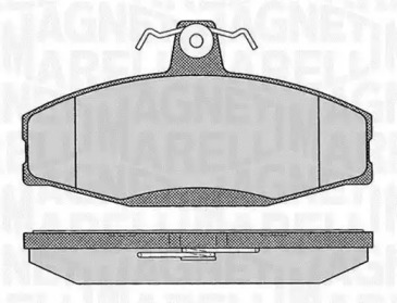 Комплект тормозных колодок MAGNETI MARELLI 363916060397