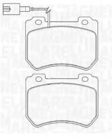 Комплект тормозных колодок MAGNETI MARELLI 363916060423