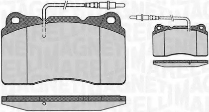 Комплект тормозных колодок MAGNETI MARELLI 363916060500