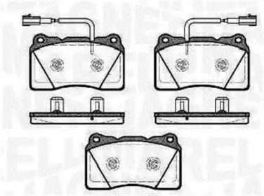 Комплект тормозных колодок MAGNETI MARELLI 363916060501