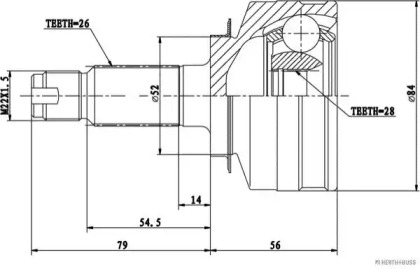 Шарнирный комплект MAGNETI MARELLI 600000061870