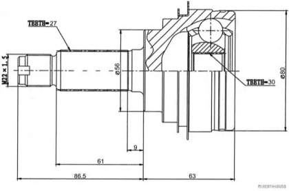 Шарнирный комплект MAGNETI MARELLI 600000063140