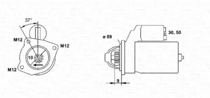 Стартер MAGNETI MARELLI 943241015010