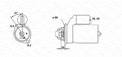 Стартер MAGNETI MARELLI 943251052010