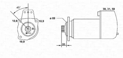 Стартер MAGNETI MARELLI 943252045010