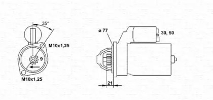 Стартер MAGNETI MARELLI 943253210010