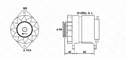 Генератор MAGNETI MARELLI 943346092010