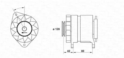 Генератор MAGNETI MARELLI 943346097010