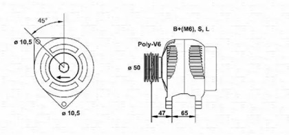 Генератор MAGNETI MARELLI 943346145010