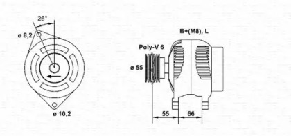 Генератор MAGNETI MARELLI 943354076010