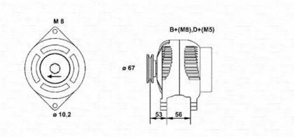 Генератор MAGNETI MARELLI 943355015010