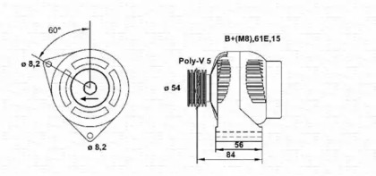 Генератор MAGNETI MARELLI 943355019010