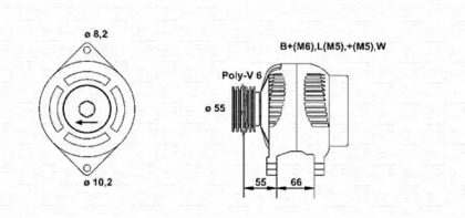 Генератор MAGNETI MARELLI 943355024010