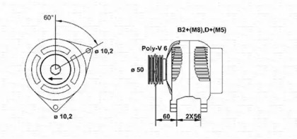 Генератор MAGNETI MARELLI 943355048010