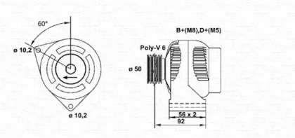 Генератор MAGNETI MARELLI 943355088010