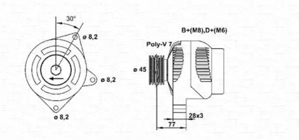 Генератор MAGNETI MARELLI 943355132010