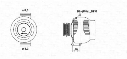 Генератор MAGNETI MARELLI 943355164010