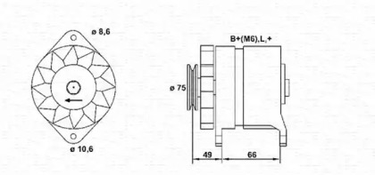 Генератор MAGNETI MARELLI 943356106010