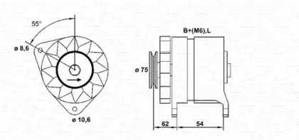 Генератор MAGNETI MARELLI 943356107010