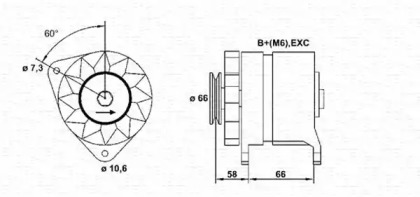 Генератор MAGNETI MARELLI 943356123010