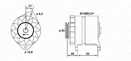 Генератор MAGNETI MARELLI 943356136010