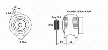 Генератор MAGNETI MARELLI 943356325010