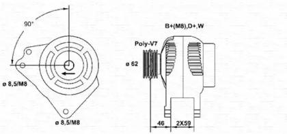 Генератор MAGNETI MARELLI 943356331010