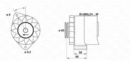 Генератор MAGNETI MARELLI 943356408010