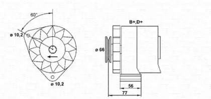 Генератор MAGNETI MARELLI 943356465010