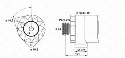 Генератор MAGNETI MARELLI 943356615010