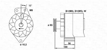 Генератор MAGNETI MARELLI 943356675010