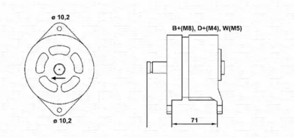 Генератор MAGNETI MARELLI 943356849010