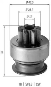 Ведущая шестерня MAGNETI MARELLI 940113020176