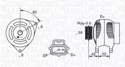 Генератор MAGNETI MARELLI 063341778010