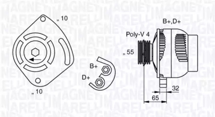 Генератор MAGNETI MARELLI 063321763010