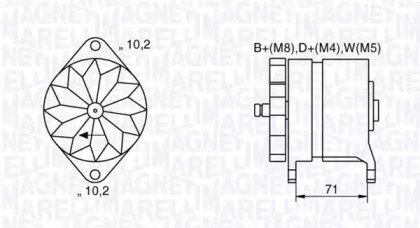 Генератор MAGNETI MARELLI 063534681240